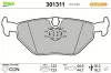 Bremsbelagsatz, Scheibenbremse Hinterachse VALEO 301311