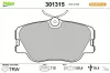 Bremsbelagsatz, Scheibenbremse Vorderachse VALEO 301315