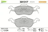Bremsbelagsatz, Scheibenbremse Vorderachse VALEO 301317