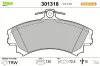 Bremsbelagsatz, Scheibenbremse Vorderachse VALEO 301318