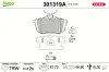 Bremsbelagsatz, Scheibenbremse Hinterachse VALEO 301319A