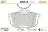 Bremsbelagsatz, Scheibenbremse Hinterachse VALEO 301319 Bild Bremsbelagsatz, Scheibenbremse Hinterachse VALEO 301319