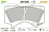 Bremsbelagsatz, Scheibenbremse Vorderachse VALEO 301339 Bild Bremsbelagsatz, Scheibenbremse Vorderachse VALEO 301339