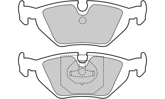 Bremsbelagsatz, Scheibenbremse Hinterachse VALEO 301386 Bild Bremsbelagsatz, Scheibenbremse Hinterachse VALEO 301386
