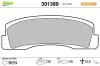 Bremsbelagsatz, Scheibenbremse Vorderachse VALEO 301389