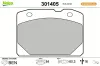 Bremsbelagsatz, Scheibenbremse Vorderachse VALEO 301405