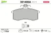 Bremsbelagsatz, Scheibenbremse Vorderachse VALEO 301406A