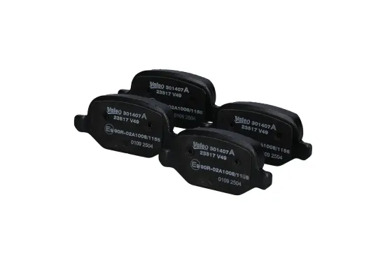 Bremsbelagsatz, Scheibenbremse Hinterachse VALEO 301407A Bild Bremsbelagsatz, Scheibenbremse Hinterachse VALEO 301407A