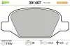 Bremsbelagsatz, Scheibenbremse Hinterachse VALEO 301407