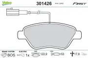 Bremsbelagsatz, Scheibenbremse VALEO 301426