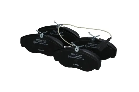 Bremsbelagsatz, Scheibenbremse Vorderachse VALEO 301429A Bild Bremsbelagsatz, Scheibenbremse Vorderachse VALEO 301429A