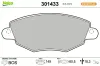 Bremsbelagsatz, Scheibenbremse Vorderachse VALEO 301433