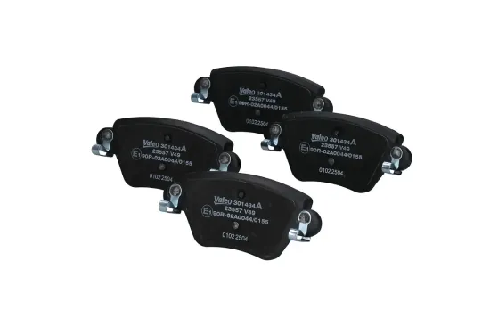 Bremsbelagsatz, Scheibenbremse Hinterachse VALEO 301434A Bild Bremsbelagsatz, Scheibenbremse Hinterachse VALEO 301434A