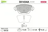 Bremsbelagsatz, Scheibenbremse Hinterachse VALEO 301434A