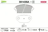 Bremsbelagsatz, Scheibenbremse Vorderachse VALEO 301436A