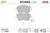 Bremsbelagsatz, Scheibenbremse Vorderachse VALEO 301448A