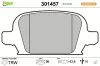 Bremsbelagsatz, Scheibenbremse Hinterachse VALEO 301457