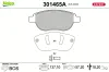 Bremsbelagsatz, Scheibenbremse Vorderachse VALEO 301465A