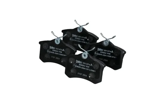 Bremsbelagsatz, Scheibenbremse Hinterachse VALEO 301474A Bild Bremsbelagsatz, Scheibenbremse Hinterachse VALEO 301474A