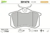 Bremsbelagsatz, Scheibenbremse Hinterachse VALEO 301474 Bild Bremsbelagsatz, Scheibenbremse Hinterachse VALEO 301474