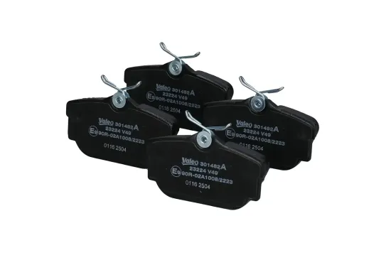 Bremsbelagsatz, Scheibenbremse Hinterachse VALEO 301482A Bild Bremsbelagsatz, Scheibenbremse Hinterachse VALEO 301482A