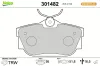 Bremsbelagsatz, Scheibenbremse Hinterachse VALEO 301482