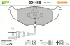 Bremsbelagsatz, Scheibenbremse Vorderachse VALEO 301488