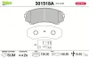 Bremsbelagsatz, Scheibenbremse Vorderachse VALEO 301518A