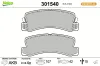 Bremsbelagsatz, Scheibenbremse Hinterachse VALEO 301540