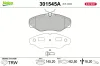 Bremsbelagsatz, Scheibenbremse Vorderachse VALEO 301545A