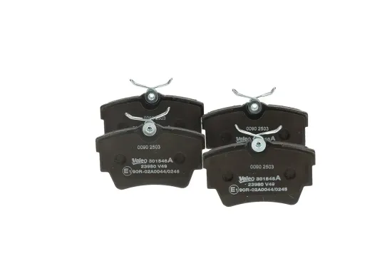 Bremsbelagsatz, Scheibenbremse Hinterachse VALEO 301546A Bild Bremsbelagsatz, Scheibenbremse Hinterachse VALEO 301546A