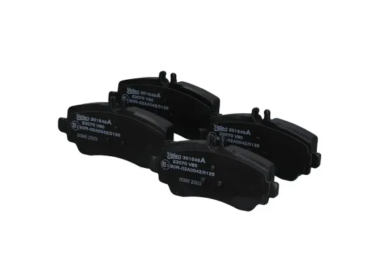 Bremsbelagsatz, Scheibenbremse Vorderachse VALEO 301549A Bild Bremsbelagsatz, Scheibenbremse Vorderachse VALEO 301549A