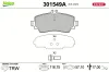 Bremsbelagsatz, Scheibenbremse Vorderachse VALEO 301549A