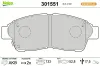 Bremsbelagsatz, Scheibenbremse Vorderachse VALEO 301551