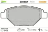Bremsbelagsatz, Scheibenbremse Vorderachse VALEO 301557