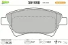 Bremsbelagsatz, Scheibenbremse Vorderachse VALEO 301558 Bild Bremsbelagsatz, Scheibenbremse Vorderachse VALEO 301558