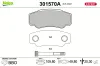 Bremsbelagsatz, Scheibenbremse Hinterachse VALEO 301570A Bild Bremsbelagsatz, Scheibenbremse Hinterachse VALEO 301570A