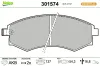 Bremsbelagsatz, Scheibenbremse Vorderachse VALEO 301574
