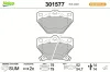 Bremsbelagsatz, Scheibenbremse Hinterachse VALEO 301577
