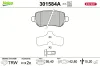 Bremsbelagsatz, Scheibenbremse Hinterachse VALEO 301584A