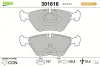 Bremsbelagsatz, Scheibenbremse Vorderachse VALEO 301616