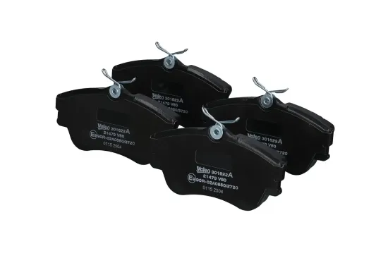 Bremsbelagsatz, Scheibenbremse Vorderachse VALEO 301622A Bild Bremsbelagsatz, Scheibenbremse Vorderachse VALEO 301622A