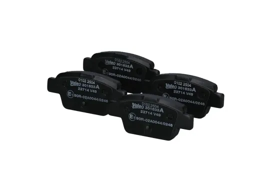 Bremsbelagsatz, Scheibenbremse Hinterachse VALEO 301633A Bild Bremsbelagsatz, Scheibenbremse Hinterachse VALEO 301633A