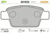 Bremsbelagsatz, Scheibenbremse Hinterachse VALEO 301633 Bild Bremsbelagsatz, Scheibenbremse Hinterachse VALEO 301633