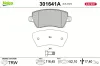 Bremsbelagsatz, Scheibenbremse Vorderachse VALEO 301641A