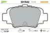 Bremsbelagsatz, Scheibenbremse Hinterachse VALEO 301642 Bild Bremsbelagsatz, Scheibenbremse Hinterachse VALEO 301642