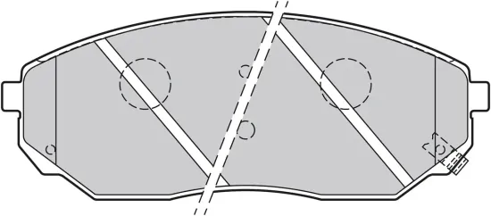 Bremsbelagsatz, Scheibenbremse Vorderachse VALEO 301654 Bild Bremsbelagsatz, Scheibenbremse Vorderachse VALEO 301654