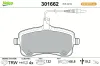 Bremsbelagsatz, Scheibenbremse Vorderachse VALEO 301662