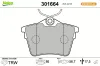 Bremsbelagsatz, Scheibenbremse Hinterachse VALEO 301664 Bild Bremsbelagsatz, Scheibenbremse Hinterachse VALEO 301664