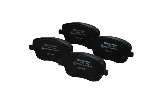 Bremsbelagsatz, Scheibenbremse Vorderachse VALEO 301667A Bild Bremsbelagsatz, Scheibenbremse Vorderachse VALEO 301667A